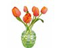 flat flower M tulip orange eur 9,50 